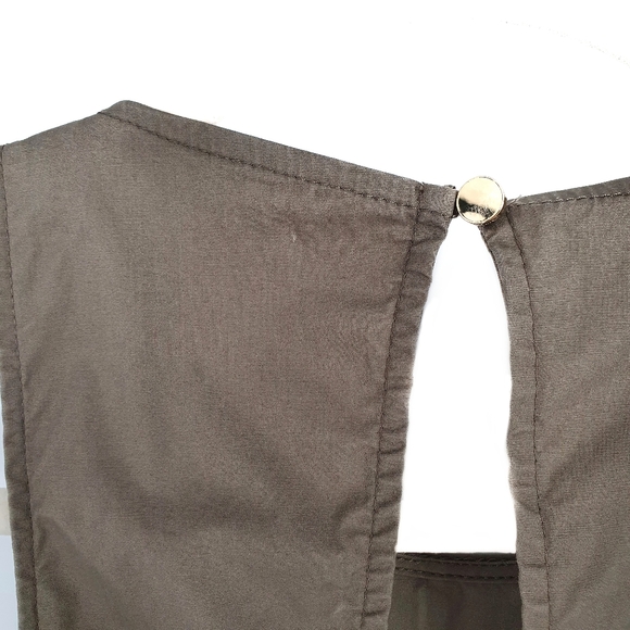 Banana Republic Layered Poplin Fit And Flare Dress - Picture 5 of 6